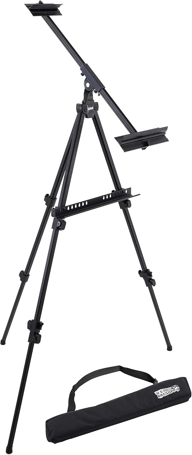 US Art Supply 80 Aluminum Easel Stand Sign Display