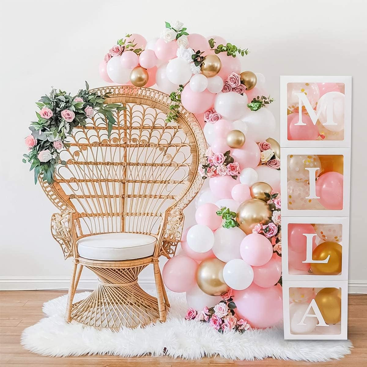 82 Pcs Baby Shower Decorations Jumbo Boxes Letters