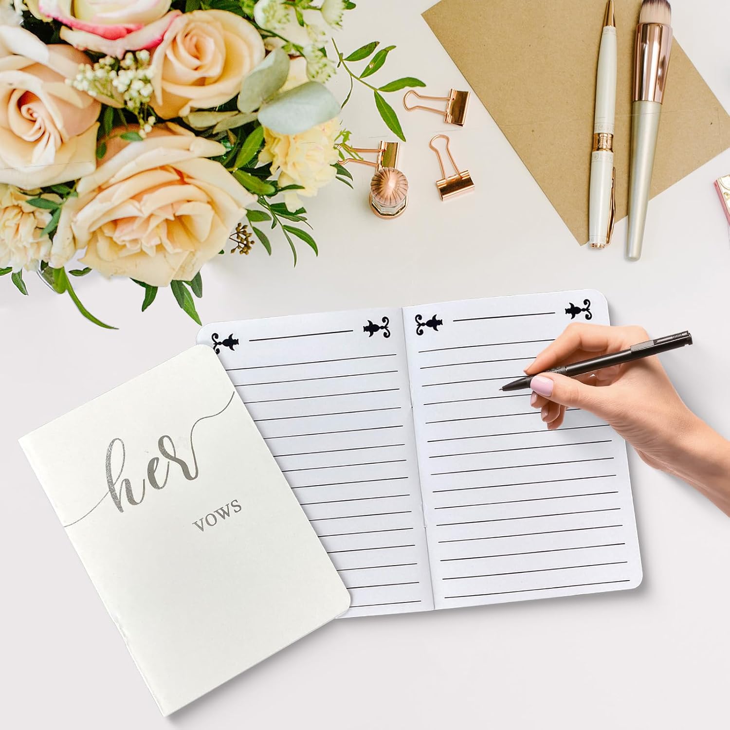 HANVOWS Vow Books His and Hers Wedding Set