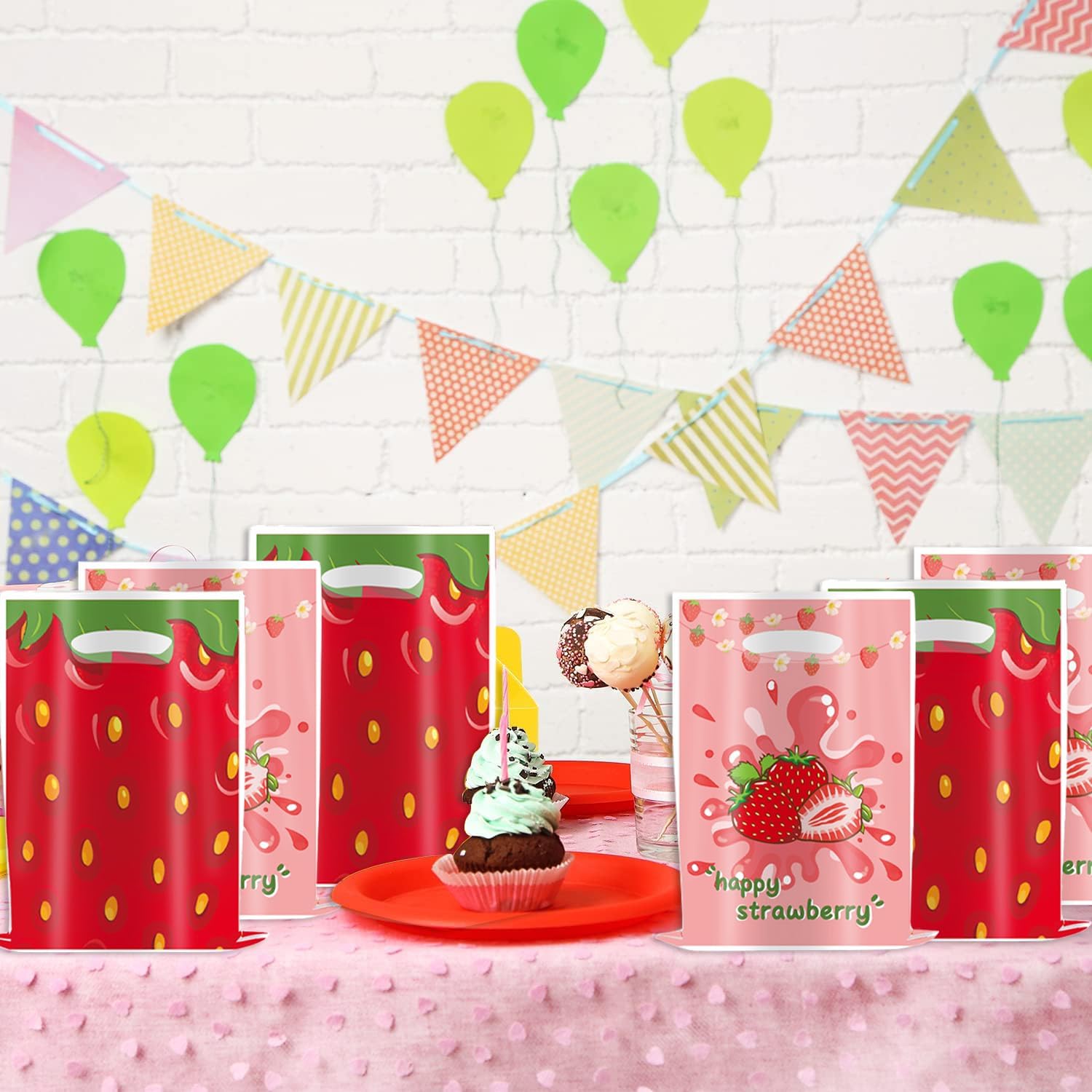 Egami 30 Packs Strawberry Themed Party Bags