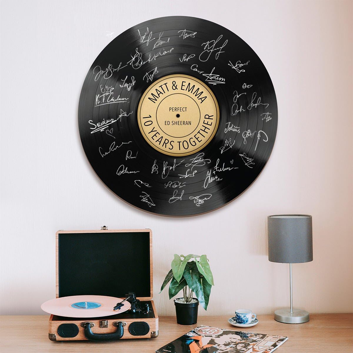 HomeWetBar Personalized Wedding Guestbook Vinyl Alternative