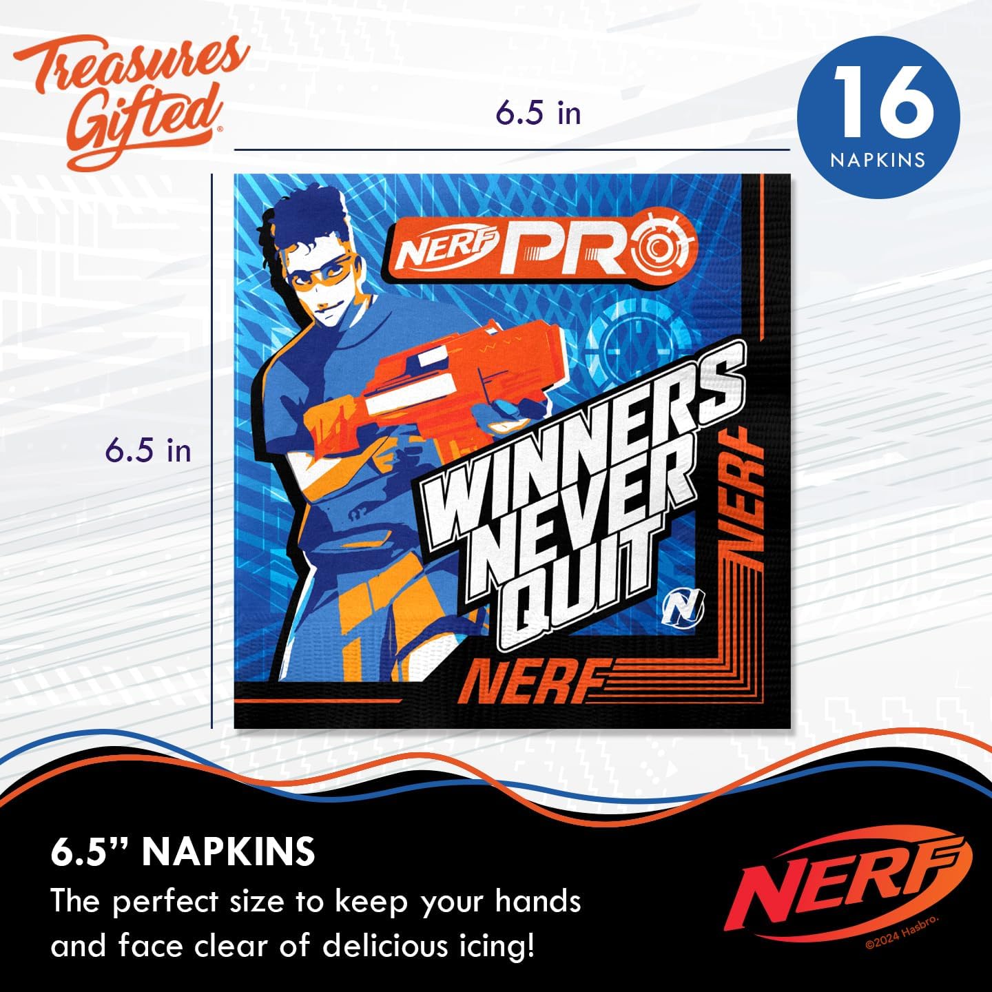 Treasures Gifted Nerf Party Supplies for 16 Guests