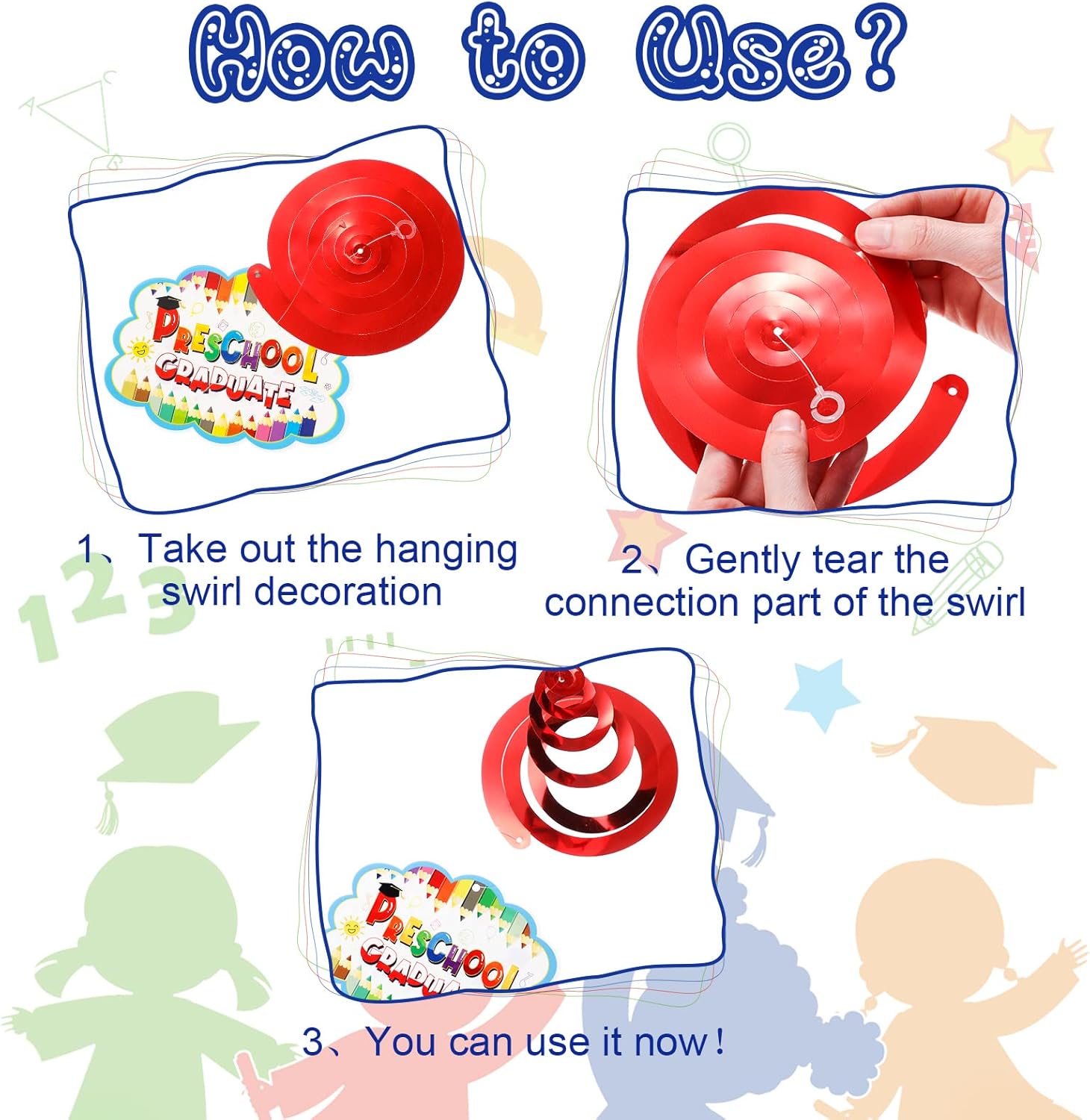 Yisong Kindergarten Graduation Party Decorations Set