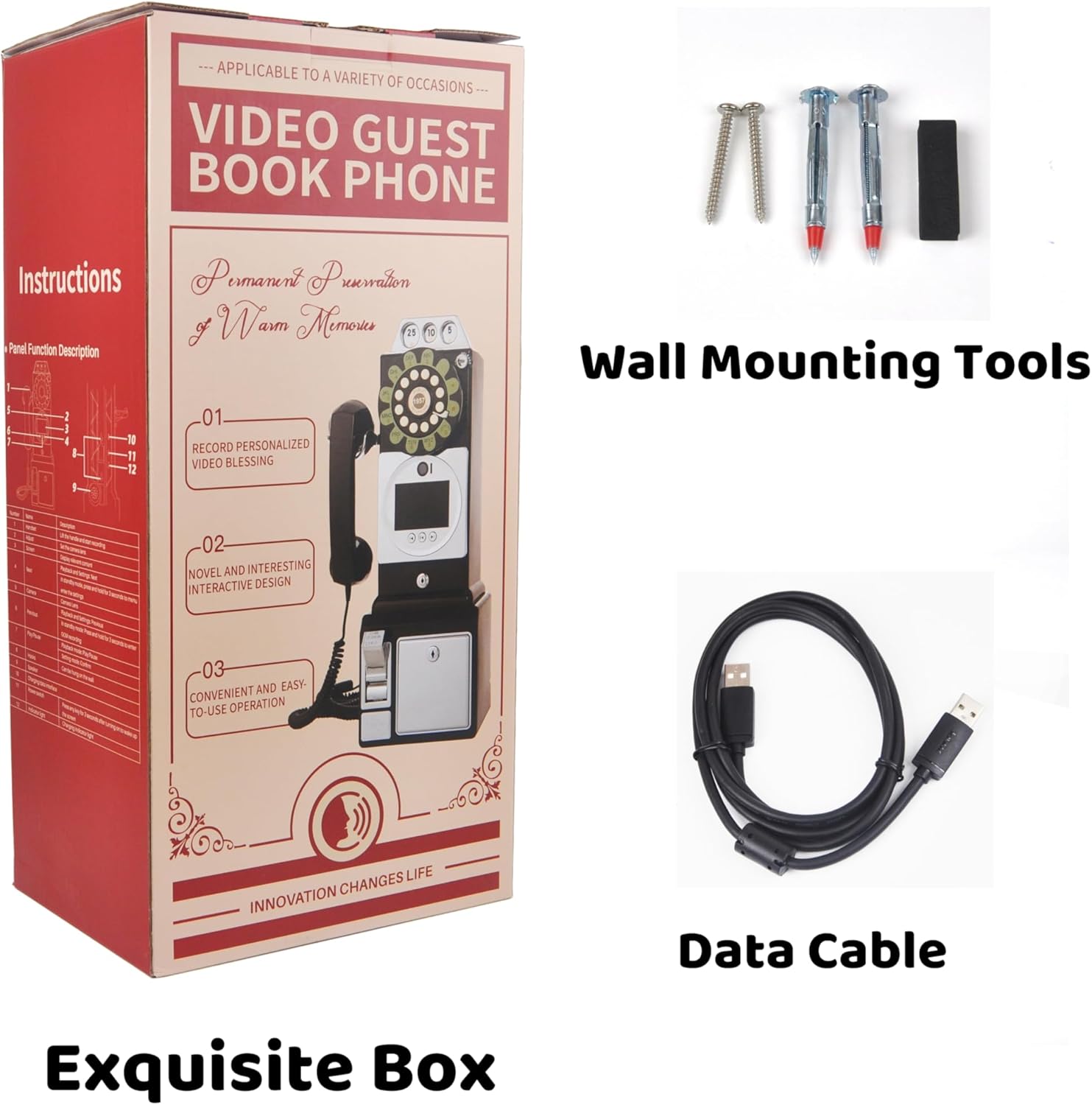 RetroVox Video Audio Guest Book for Weddings and Events 1