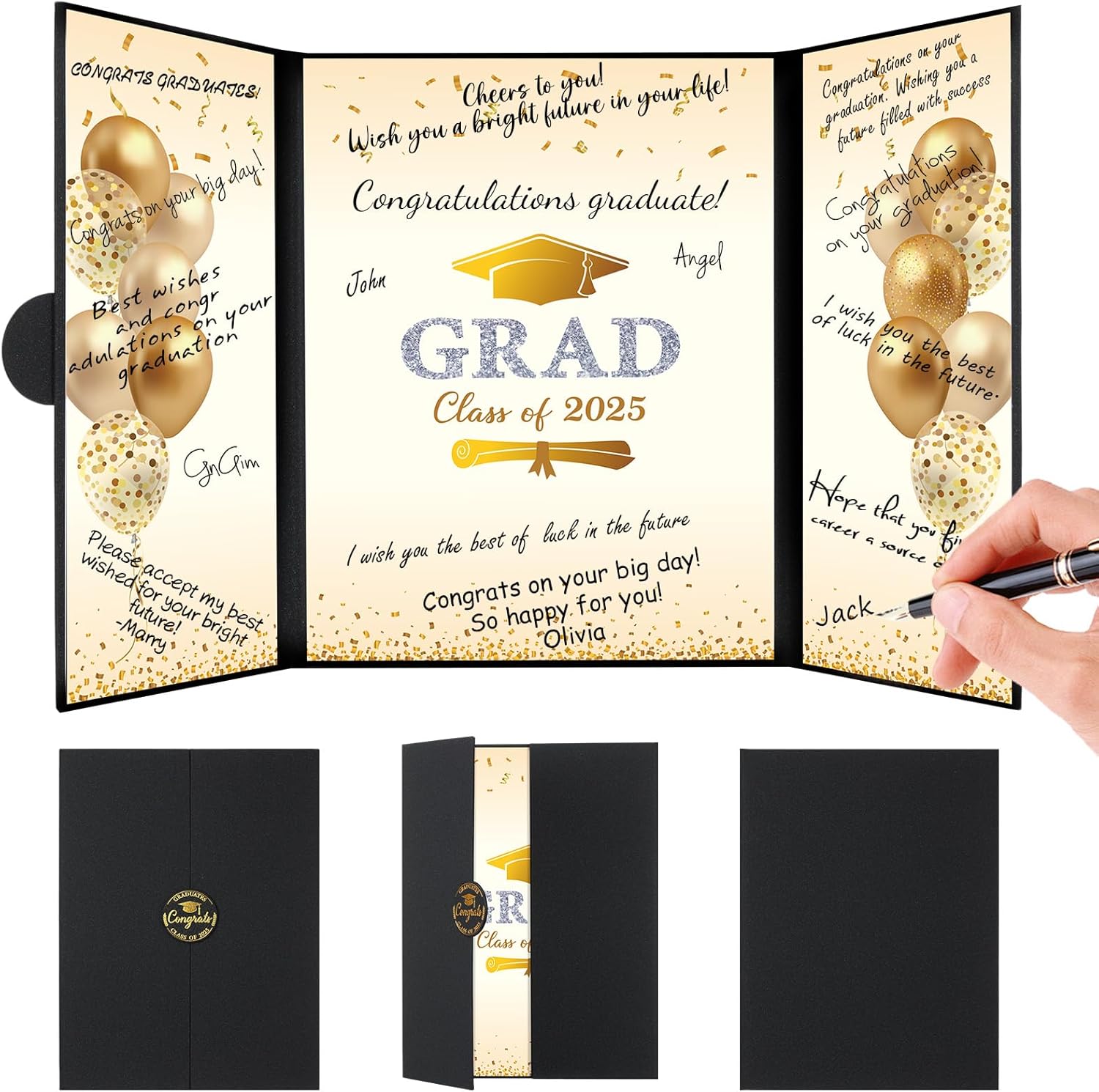 Class of 2025 Black and Gold Guest Book