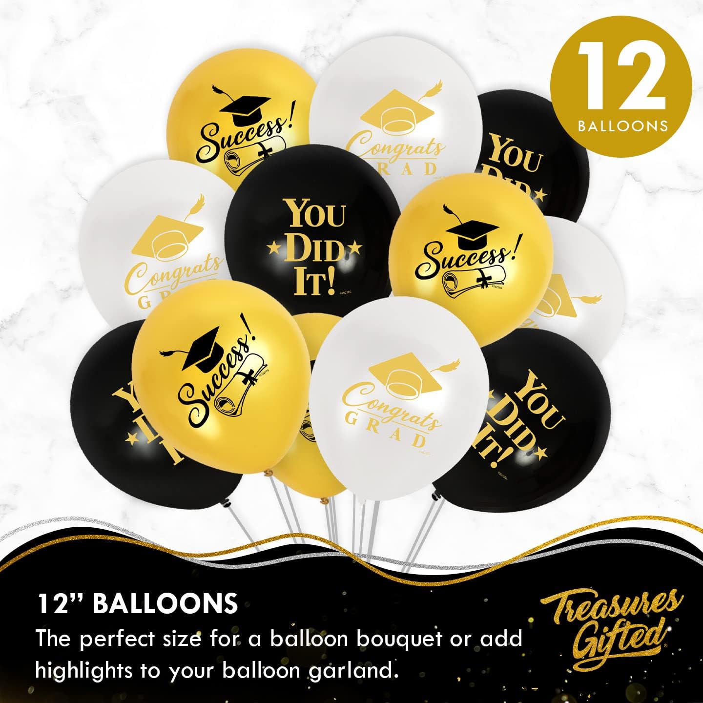 Treasures Gifted 2025 Graduation Decor Set - 24 Serving
