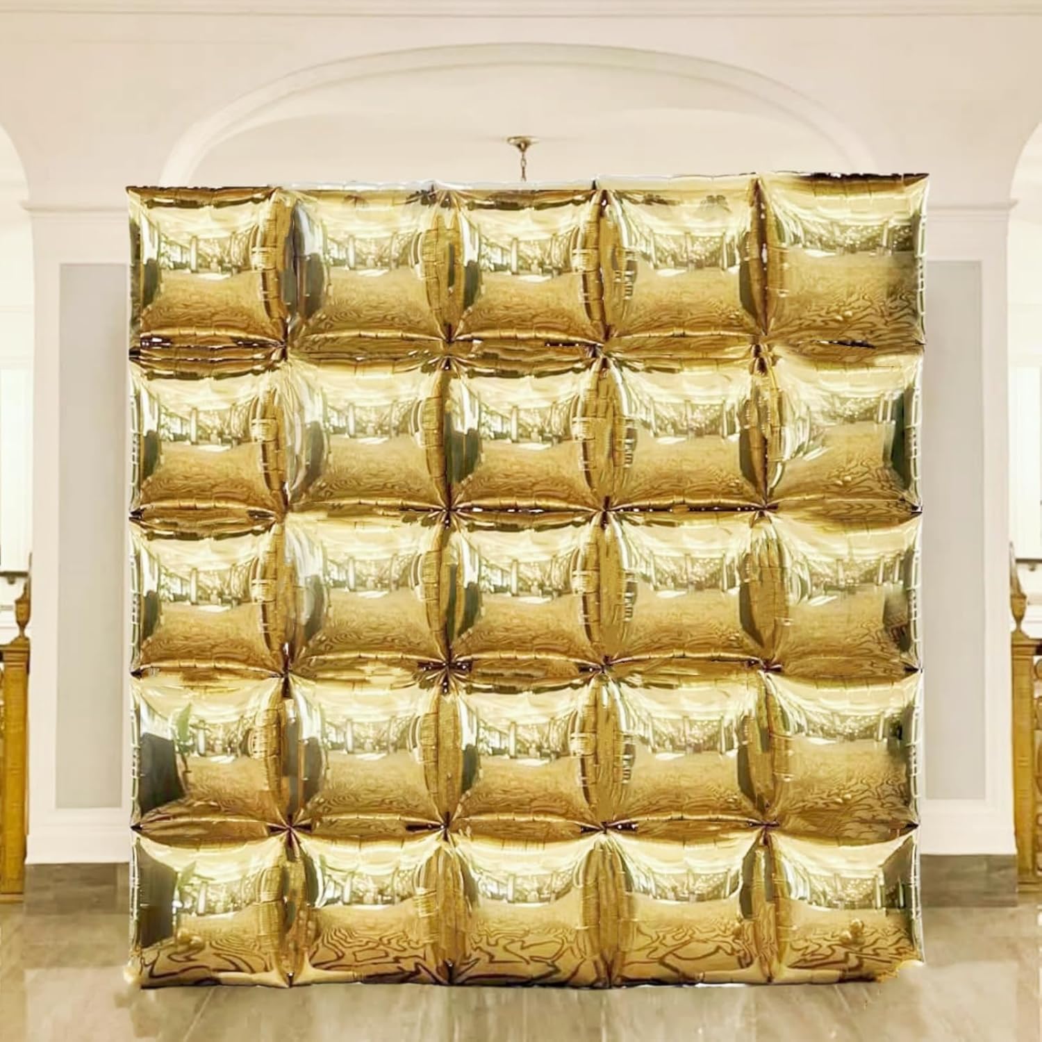 Mylar Gold Silver Balloon Wall Tunnel Kit