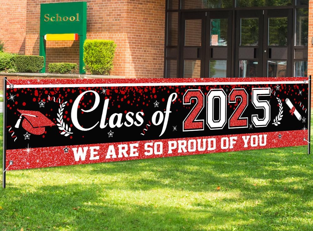 Class Of 2025 Graduation Banner 118x24 Inch