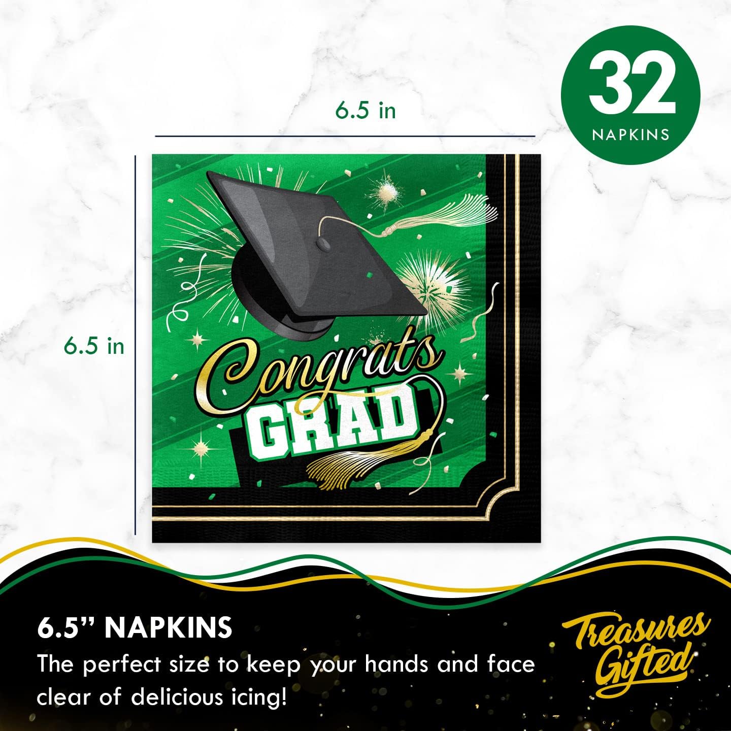 Treasures Gifted 2025 Graduation Decor - 24 Servings Set
