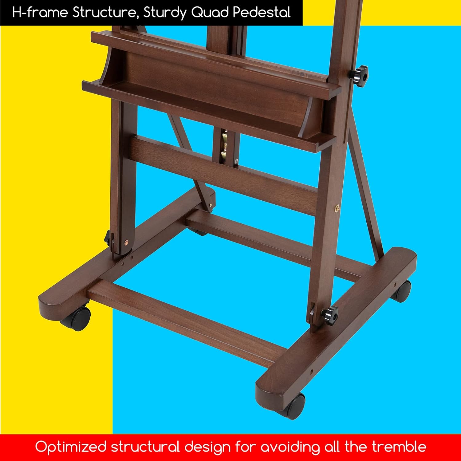 MEEDEN Adjustable H Frame Easel for Large Canvas