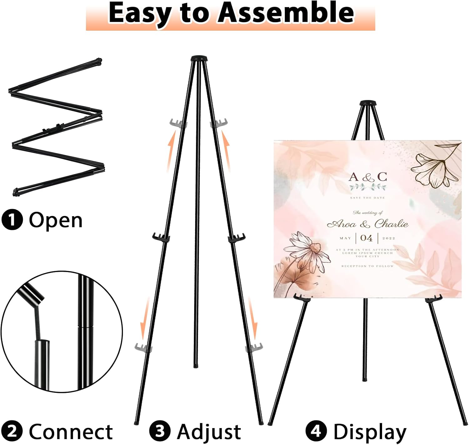 OUTNEE Instant Display Easel Stand 6 Pack