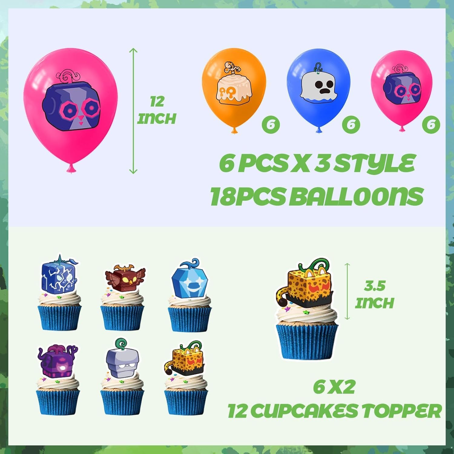 Blox Game Themed Birthday Party Decor Kit