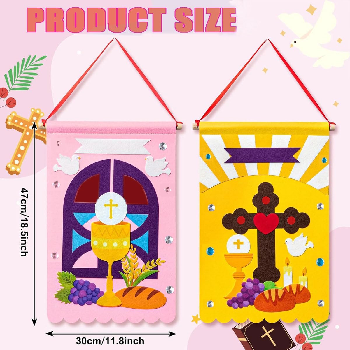 First Communion Banner Kit DIY Craft Supplies