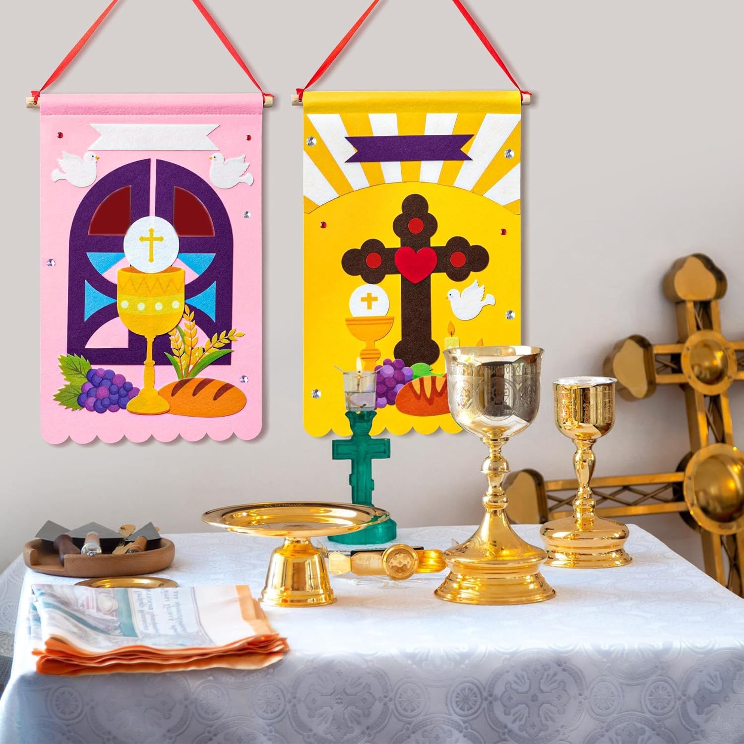 First Communion Banner Kit DIY Craft Supplies
