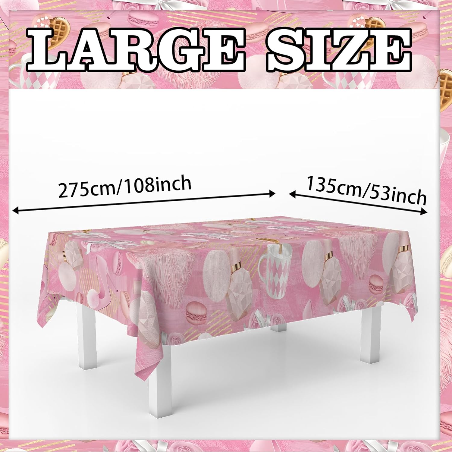 Pink Heels Tablecloths for Spa and Party Decor