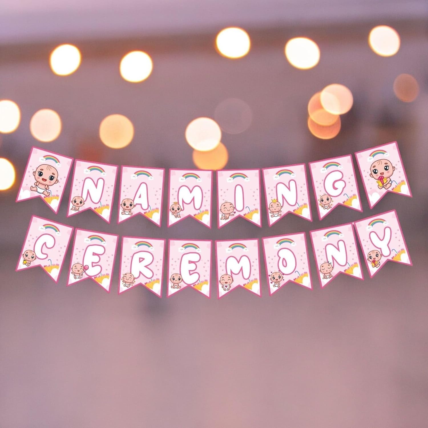 Lovenspire Baby Naming Ceremony Banner Decor
