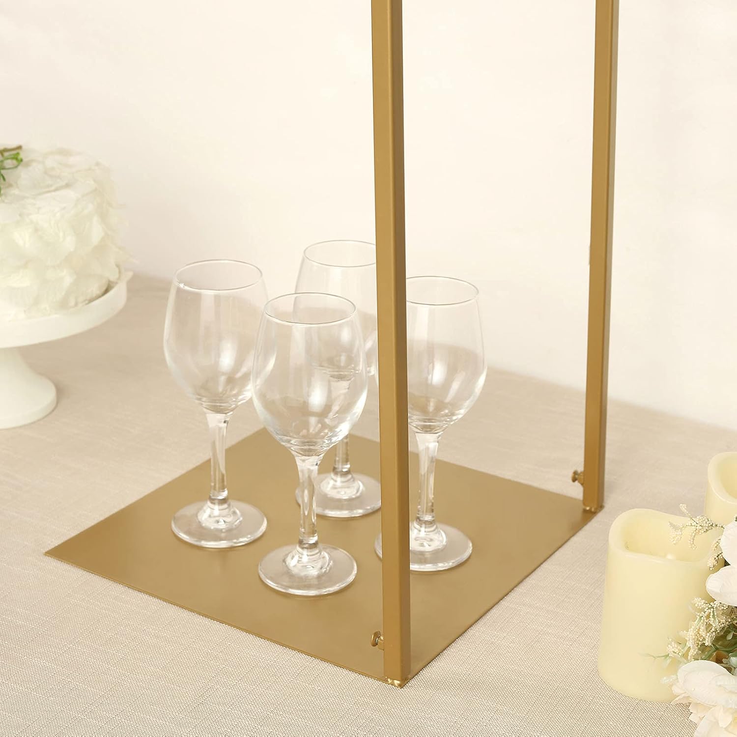 Balsa Circle Gold Adjustable Table Rod Stand
