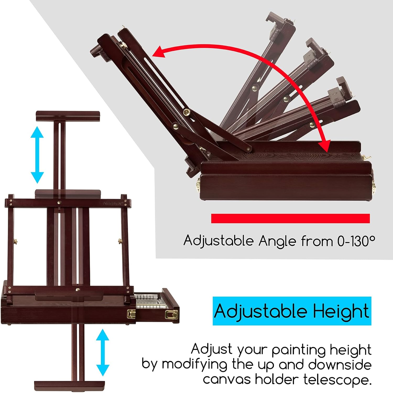 MEEDEN Studio Sketchbox Table Easel with Storage