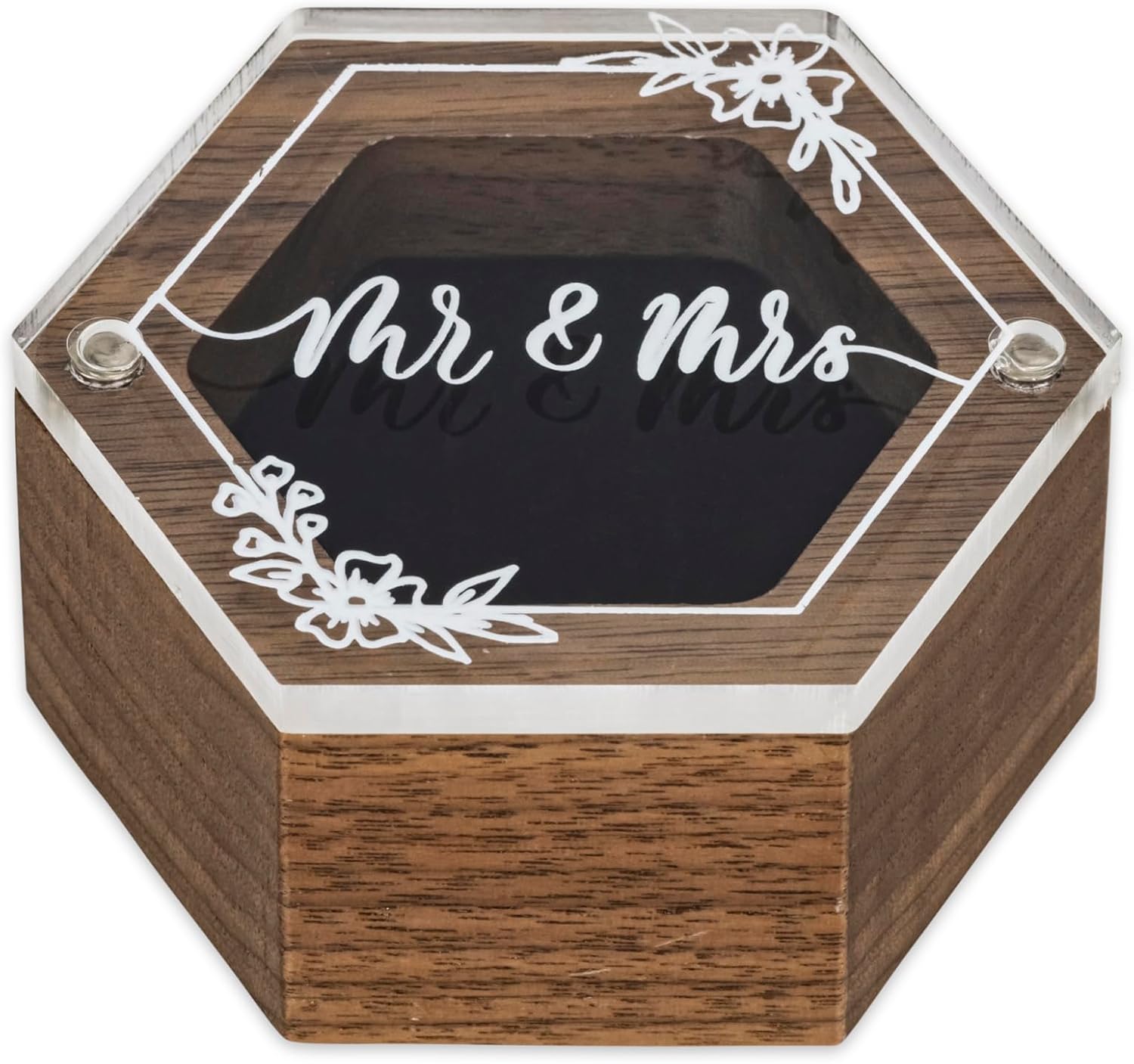 Rustic Wooden Ring Box for Wedding Day and Proposal