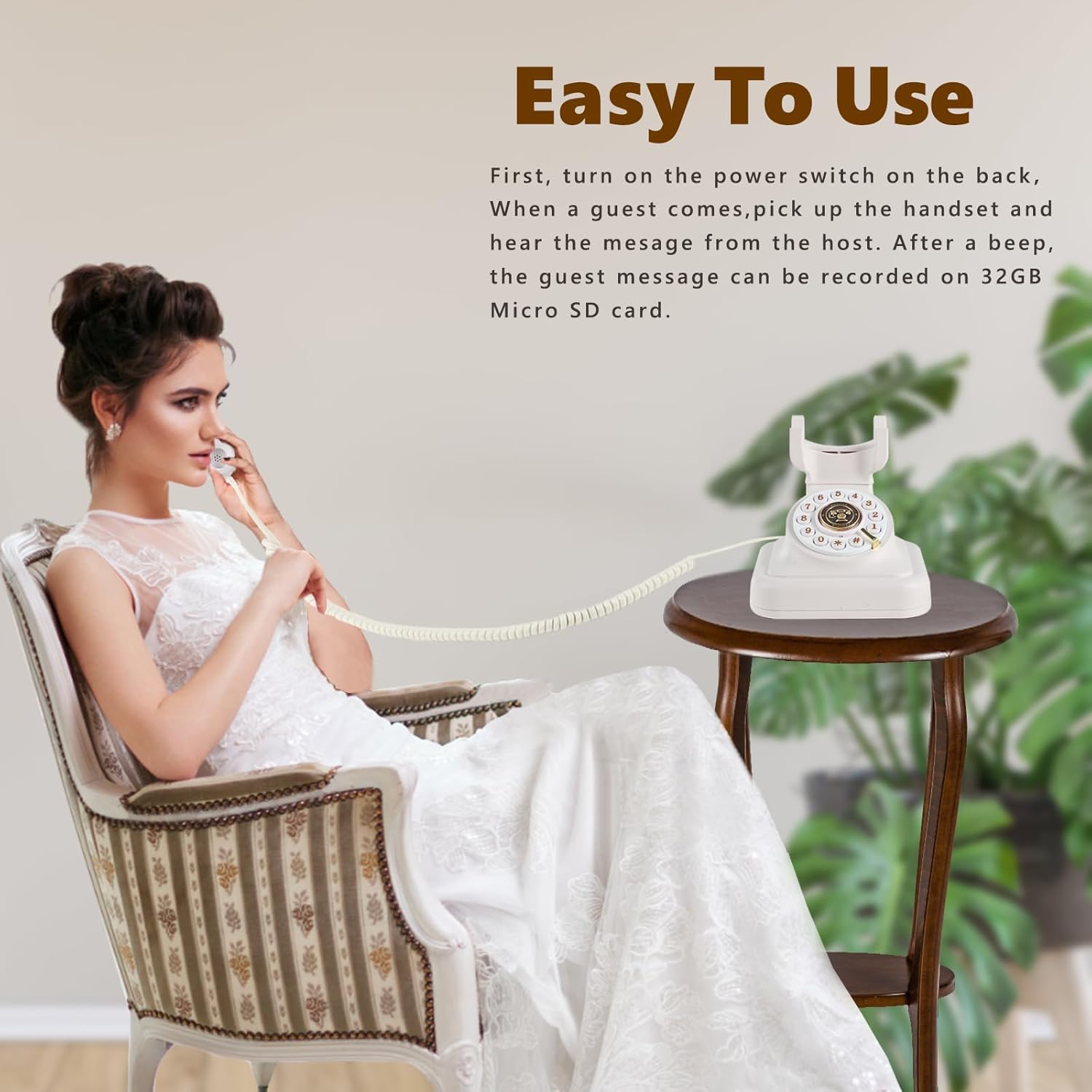 Audio Guest Book Wedding Phone for Memories