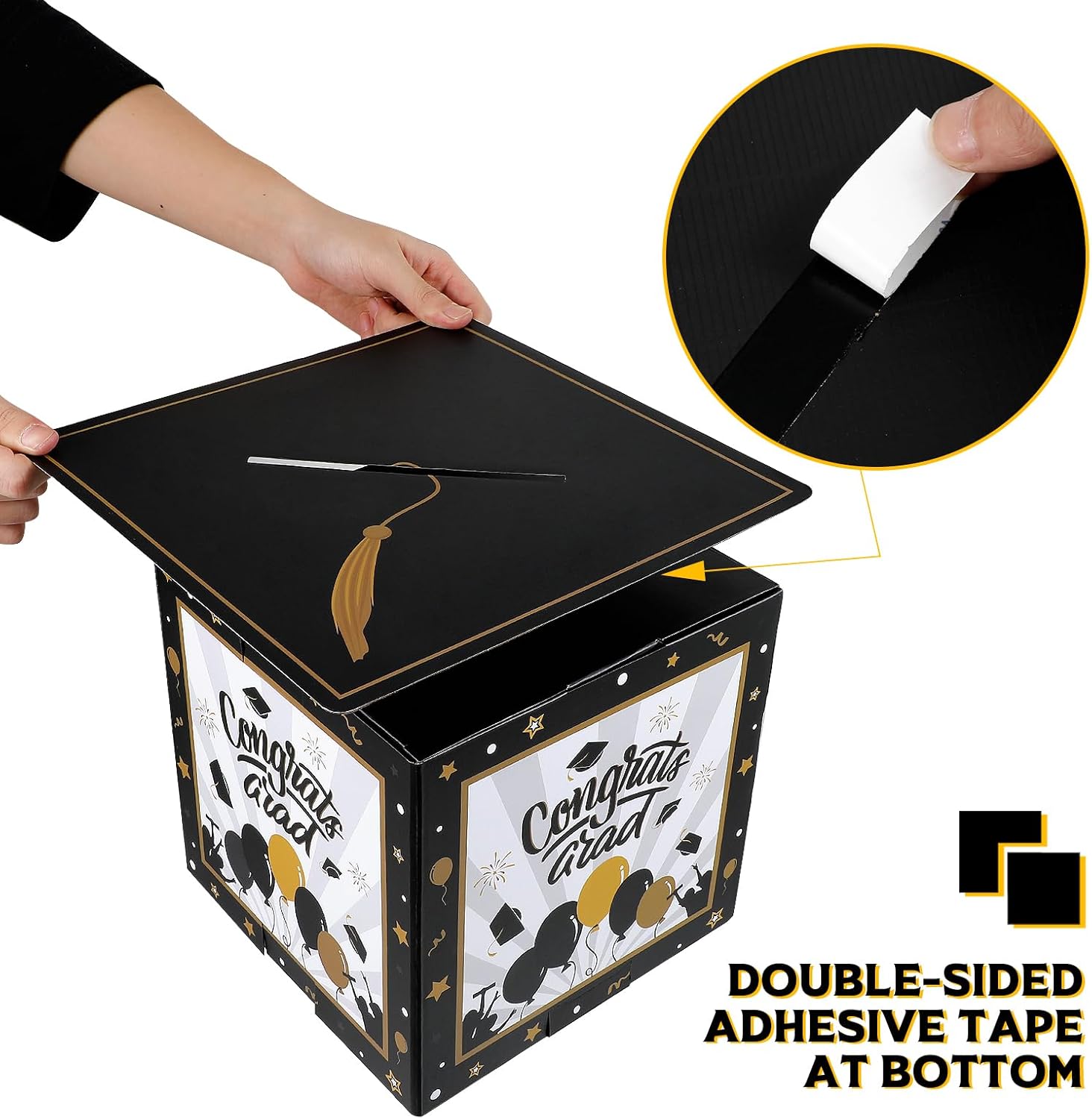 PRETYZOOM 2023 Graduation Card Box for Party Supplies