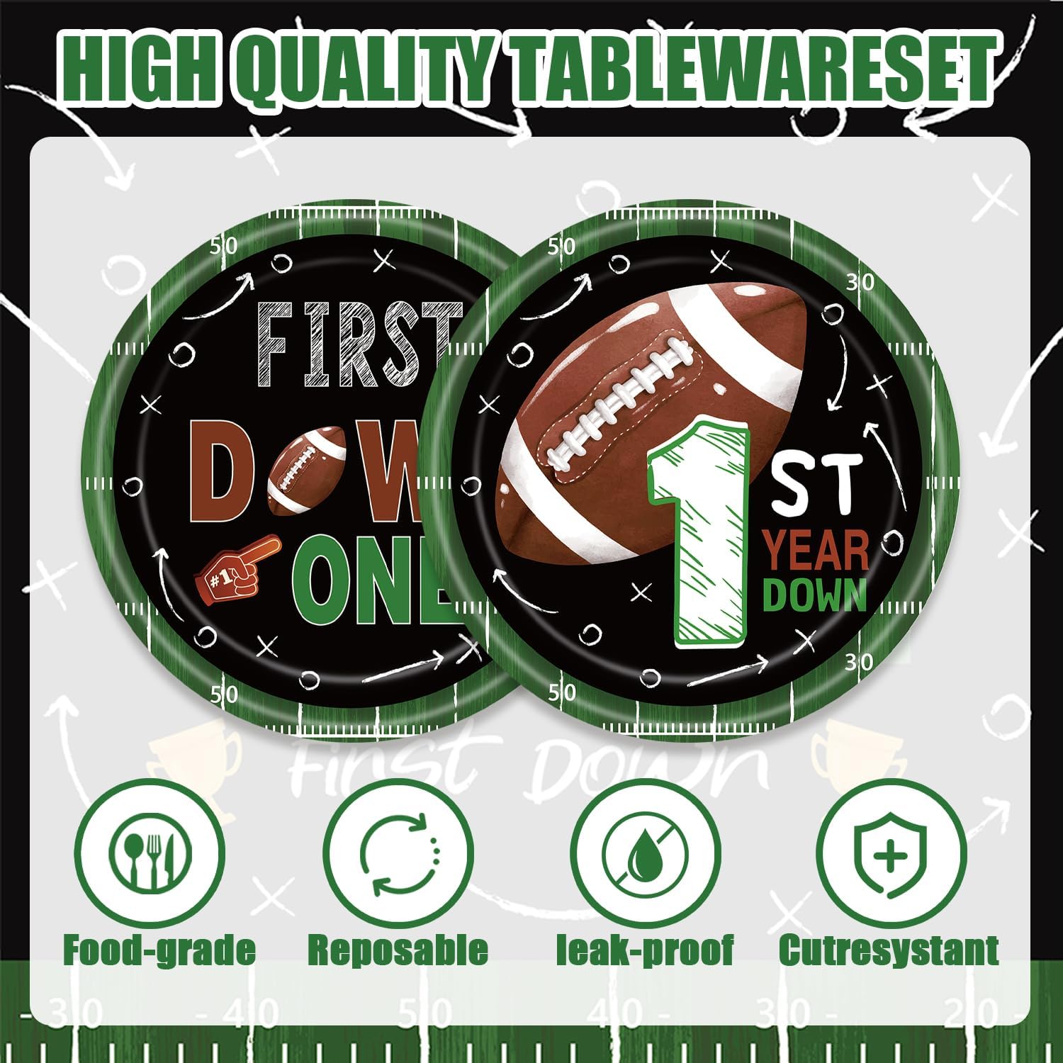Football Themed 1st Birthday Party Supplies 40Pcs