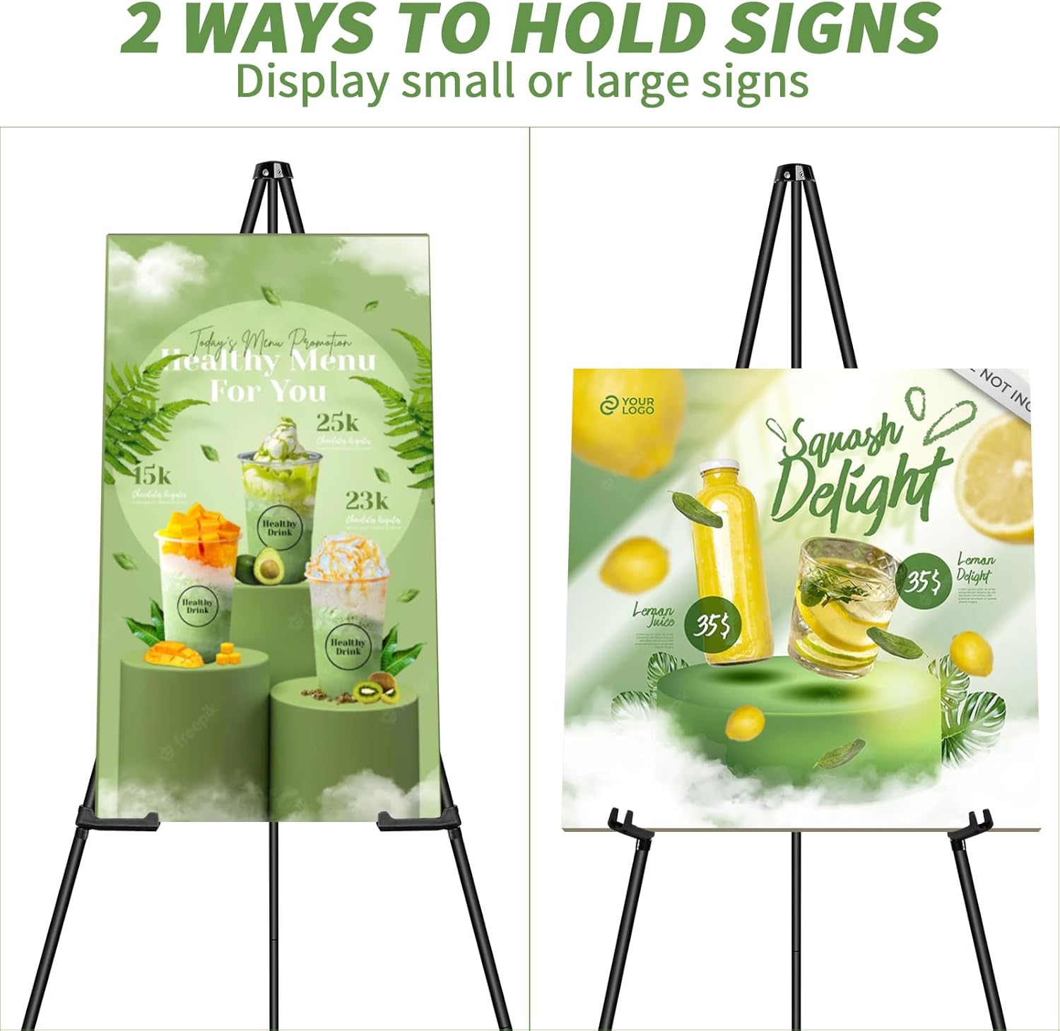 PUJIANG 6 Pack Foldable Art Easels with Case