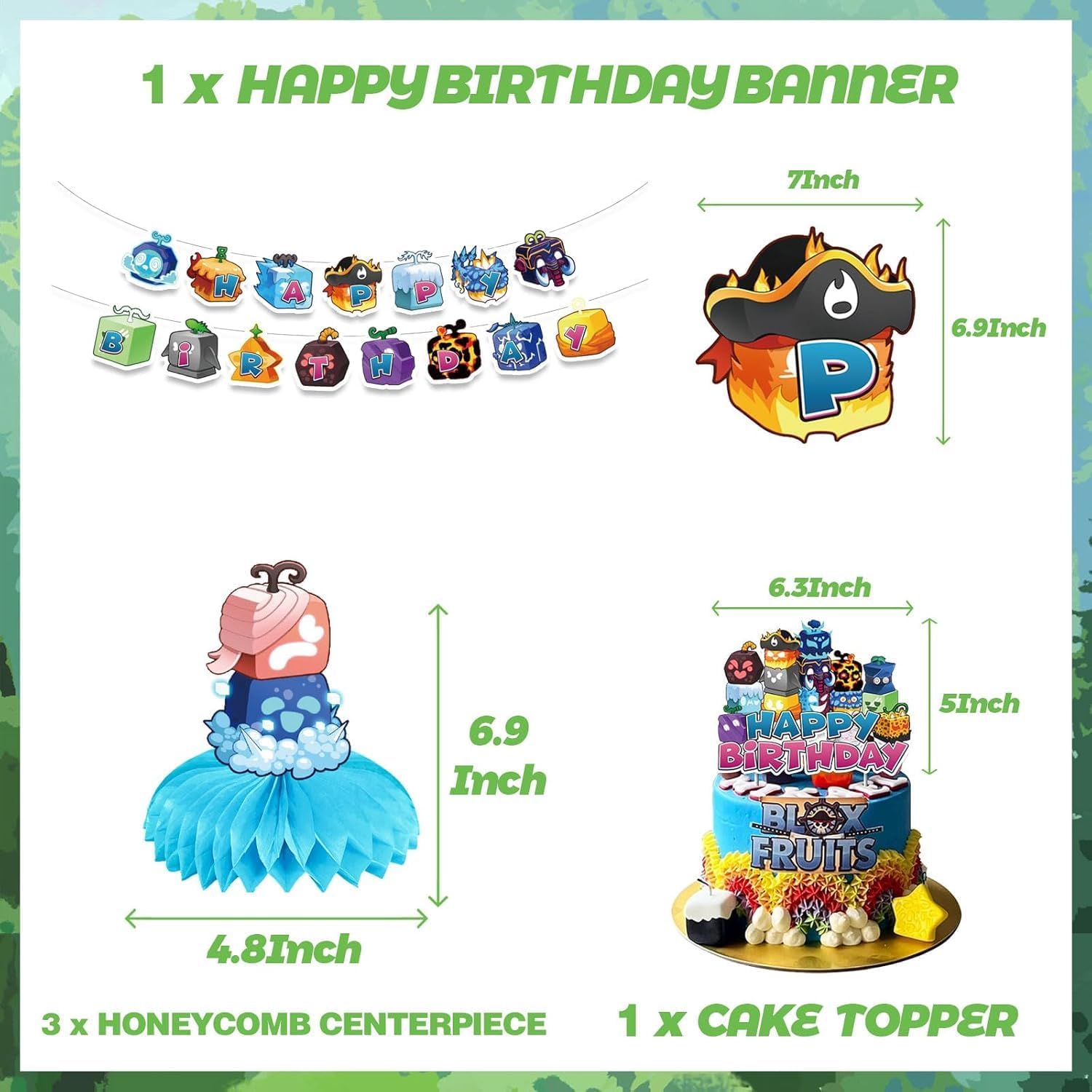Blox Game Themed Birthday Party Decor Kit