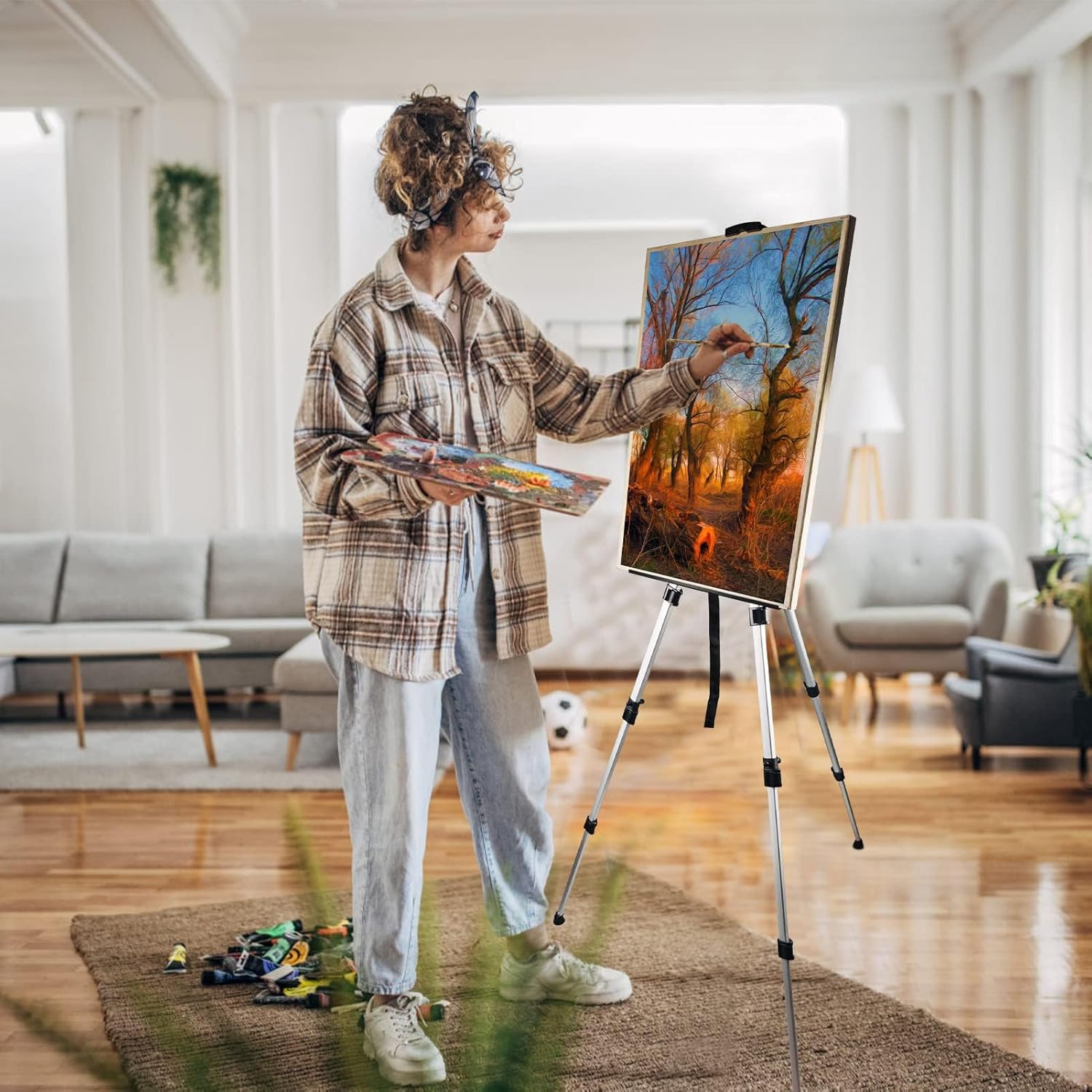 Ns Jymb Art Artist Easel Stand - Adjustable 17-66 Inch Height