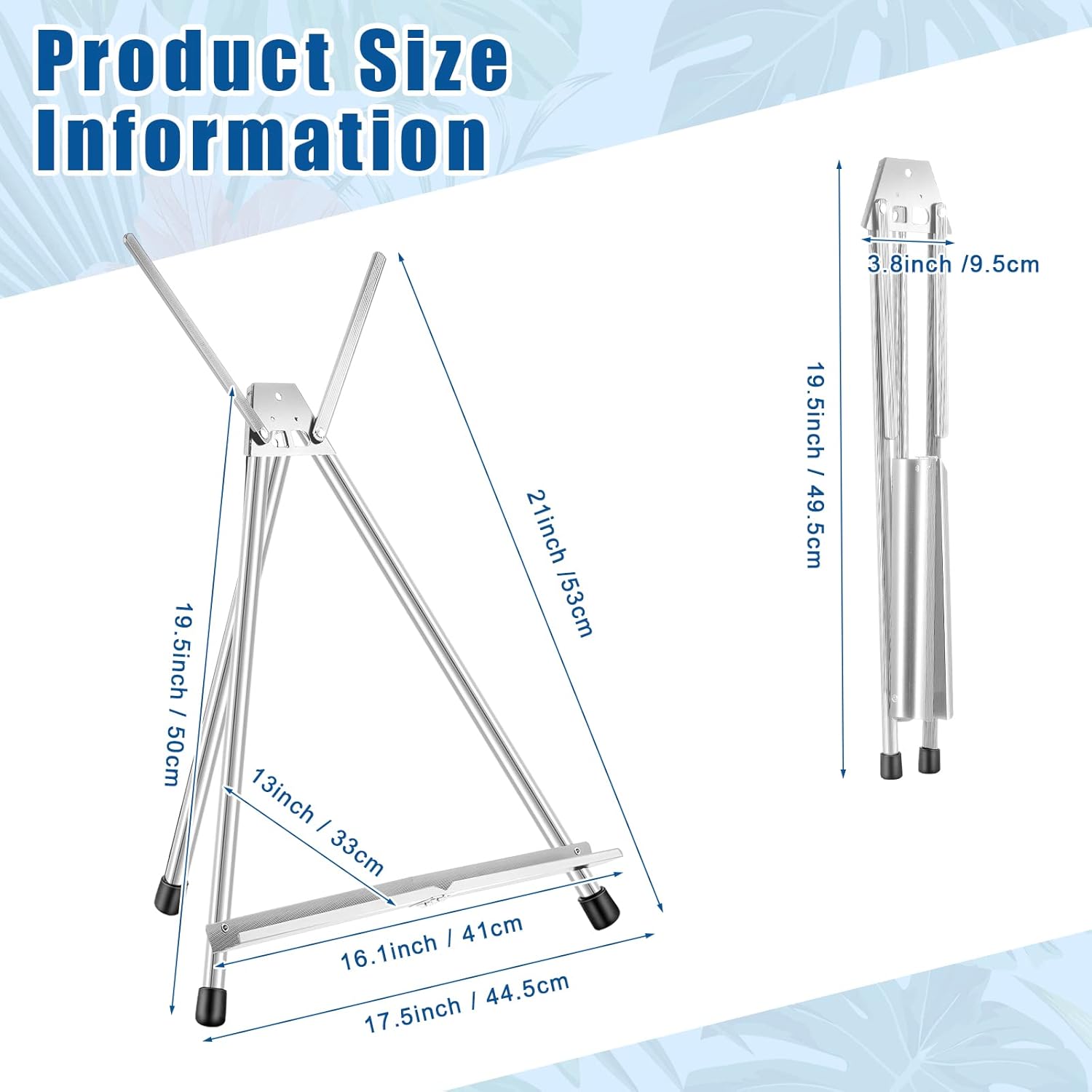 Xinnun 24 Pack Adjustable Aluminum Easels Stand 1