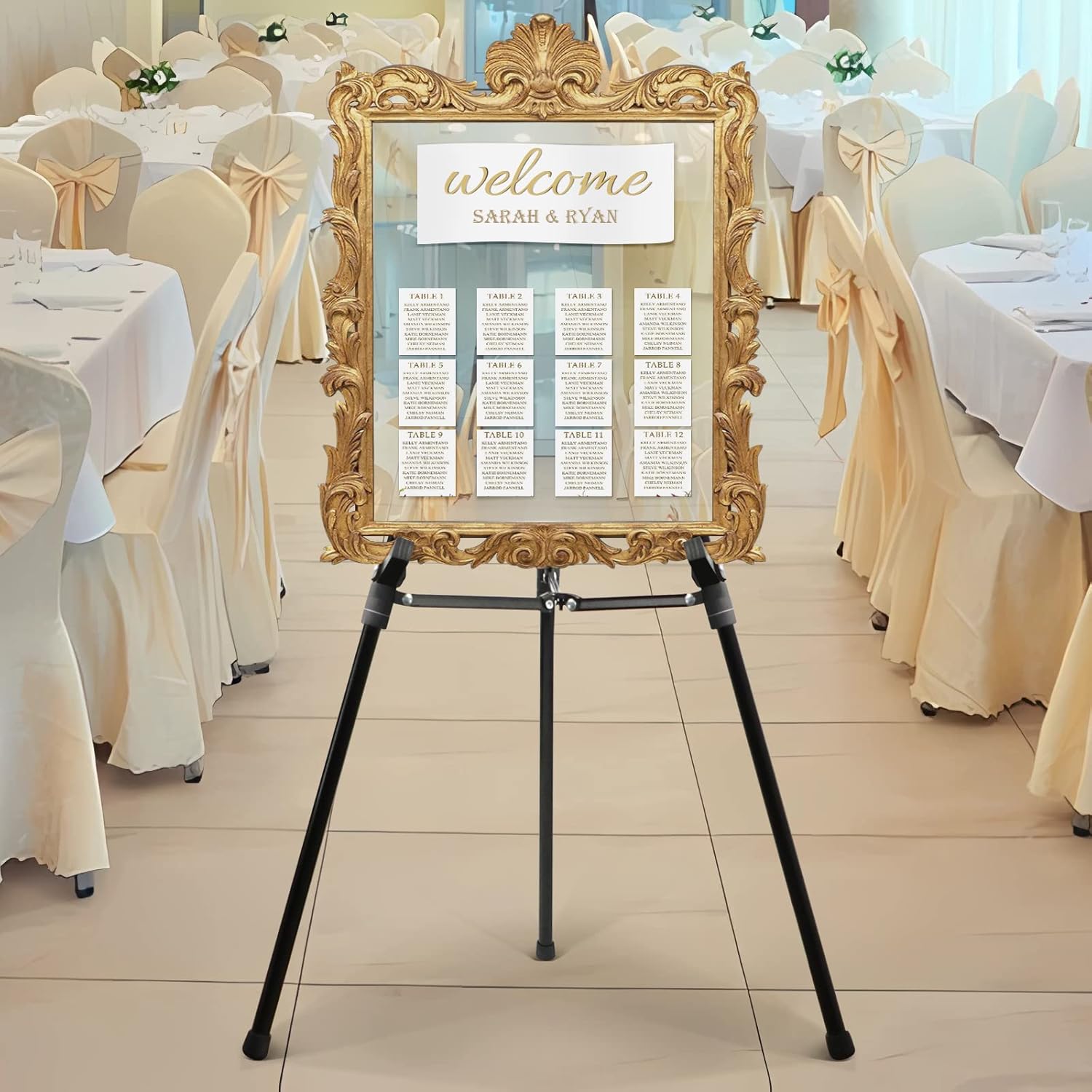 PUJIANG 63 Inch Adjustable Aluminum Easel Stand