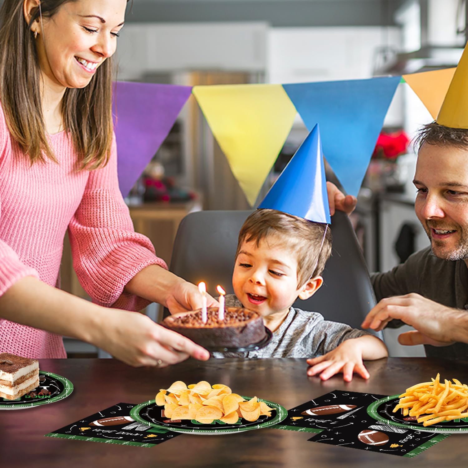 Football Themed 1st Birthday Party Supplies 40Pcs