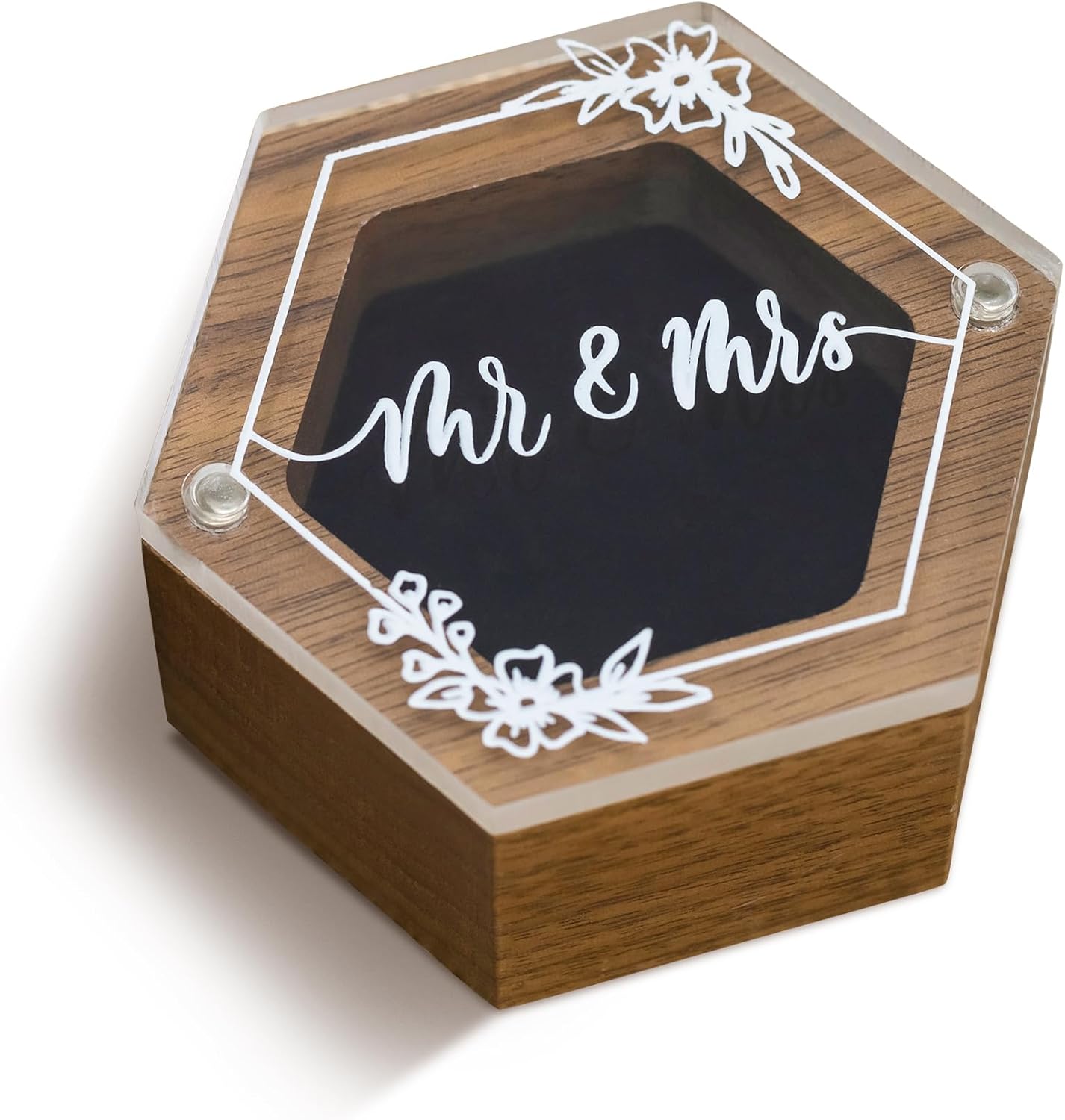 Rustic Wooden Ring Box for Wedding Day and Proposal