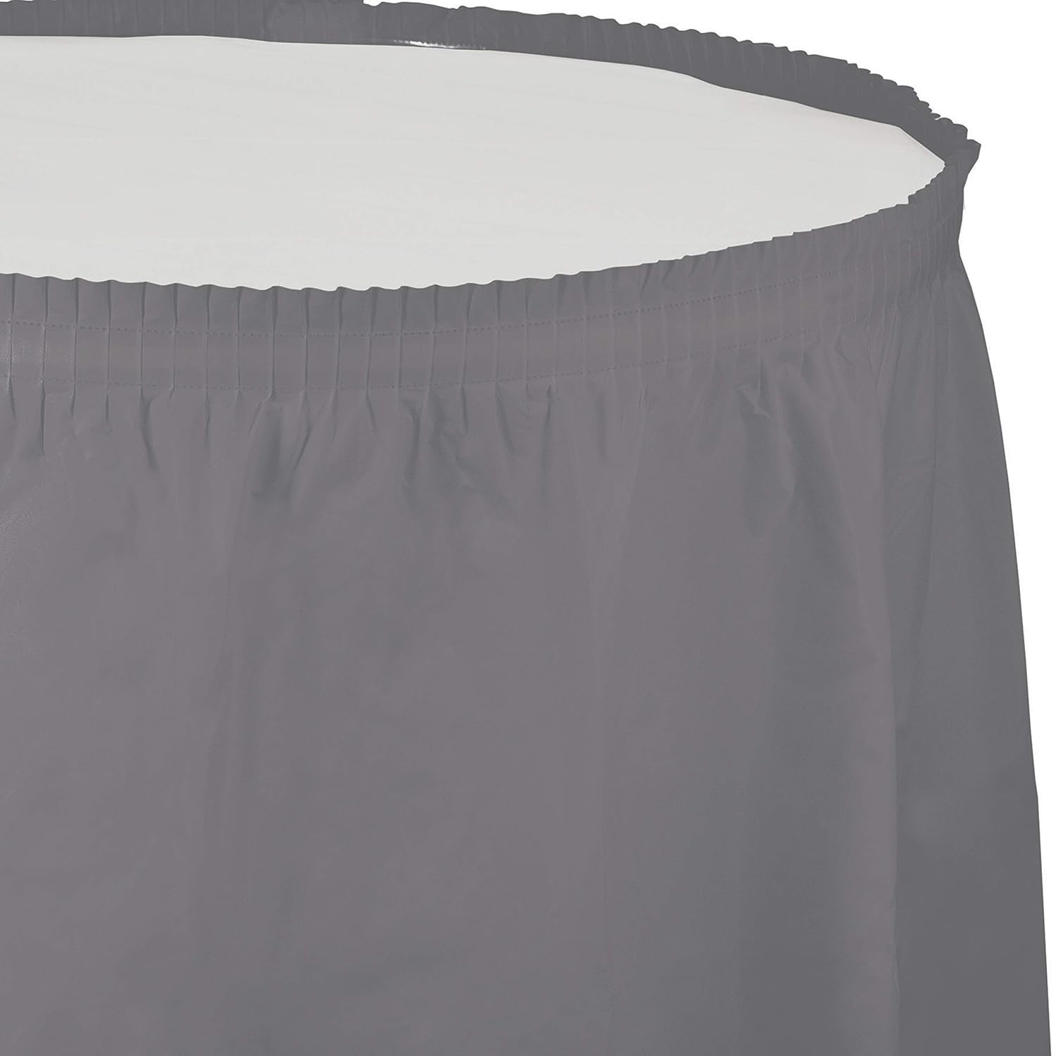 Creative Converting Table Skirt 14x29 Gray