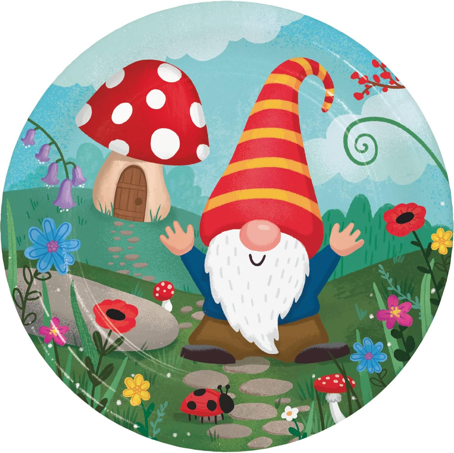 Gnome Themed Party Supplies for 16 People