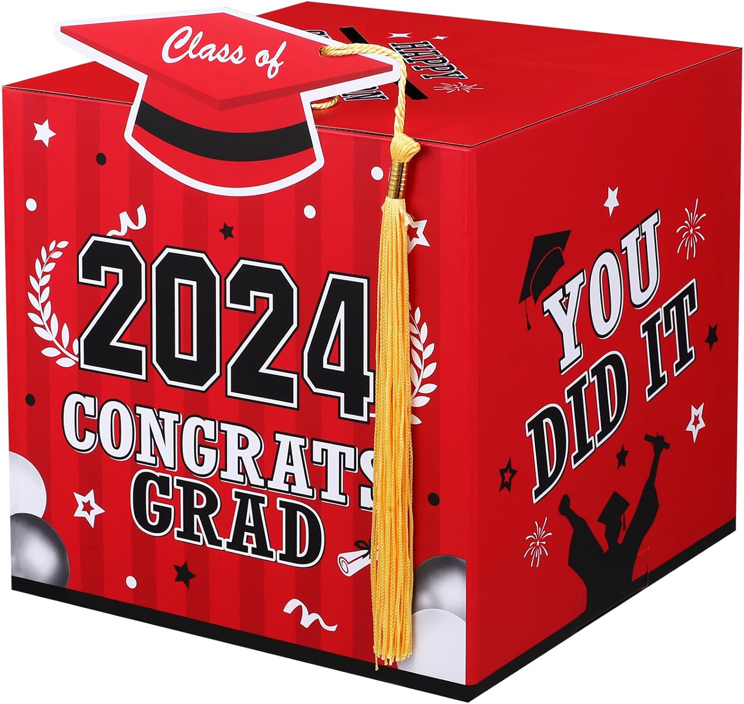 PRETYZOOM 2023 Graduation Card Box for Parties