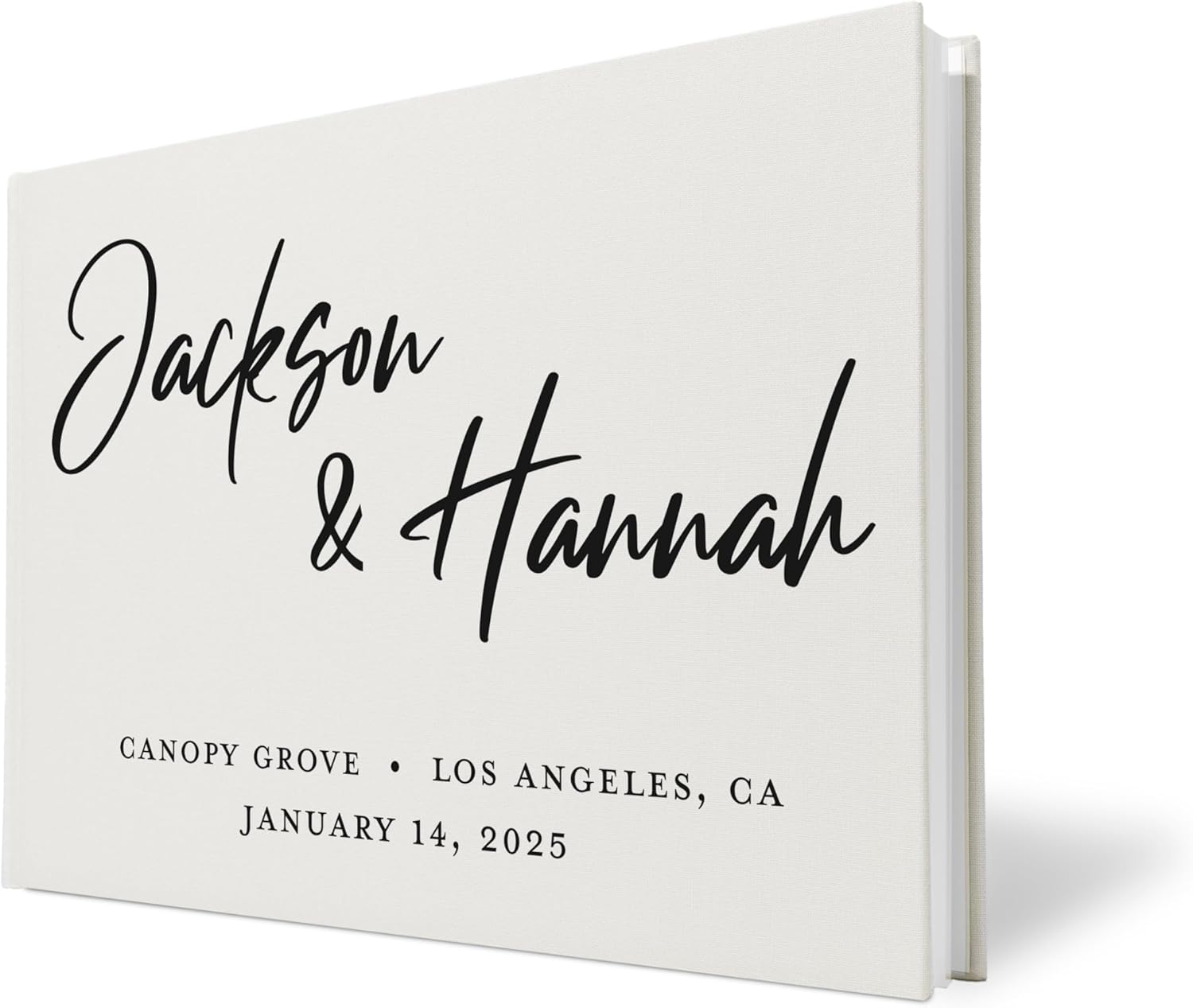 GIFTBYGIFTY Personalized Wedding Guest Book with Names and Address