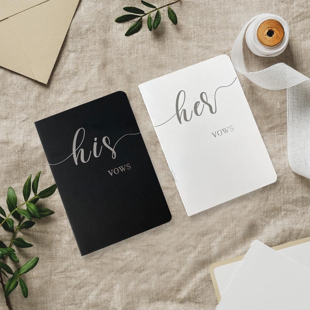 HANVOWS Vow Books His and Hers Wedding Set