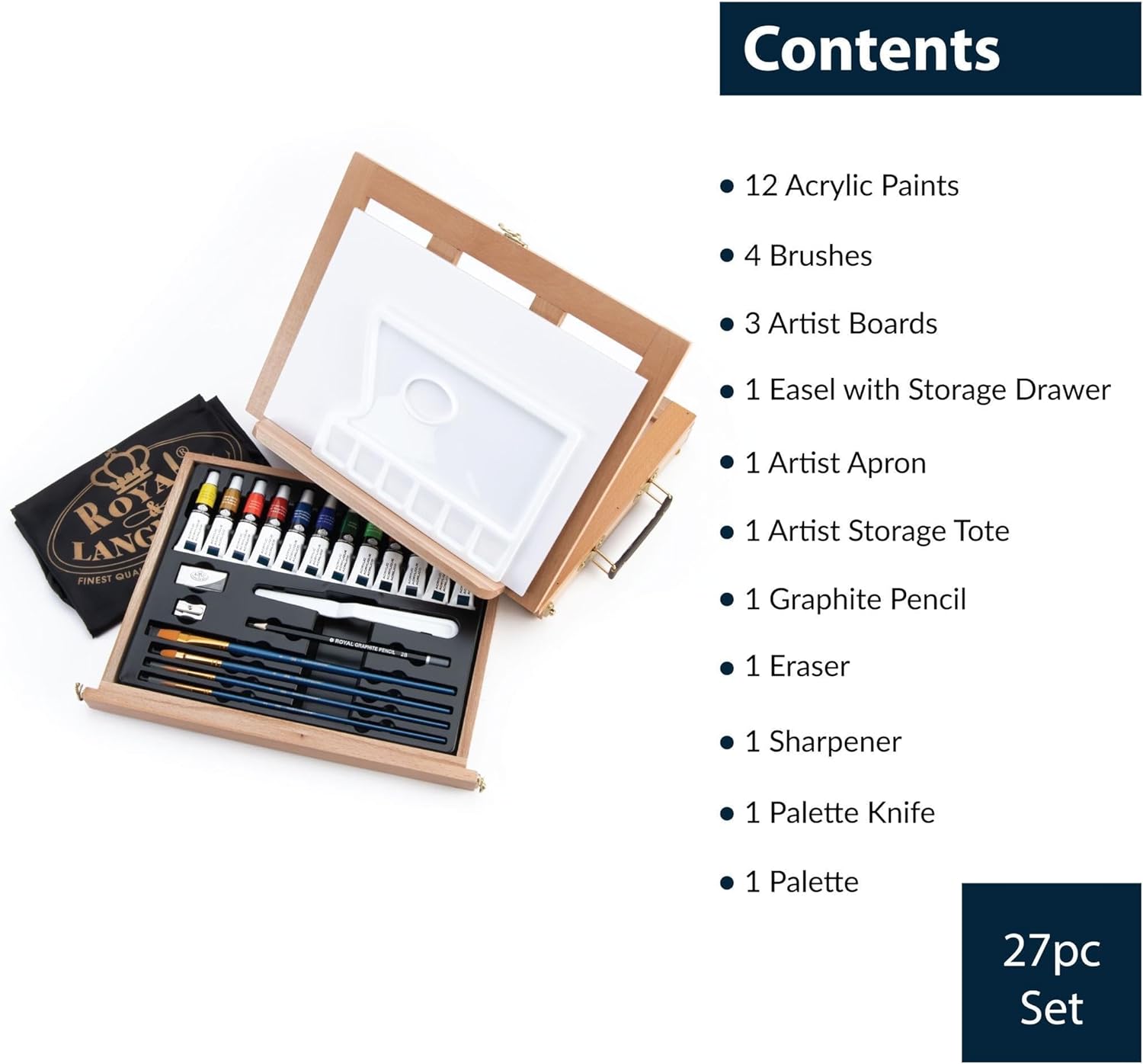 Royal Langnickel Acrylic Easel Art Set Portable