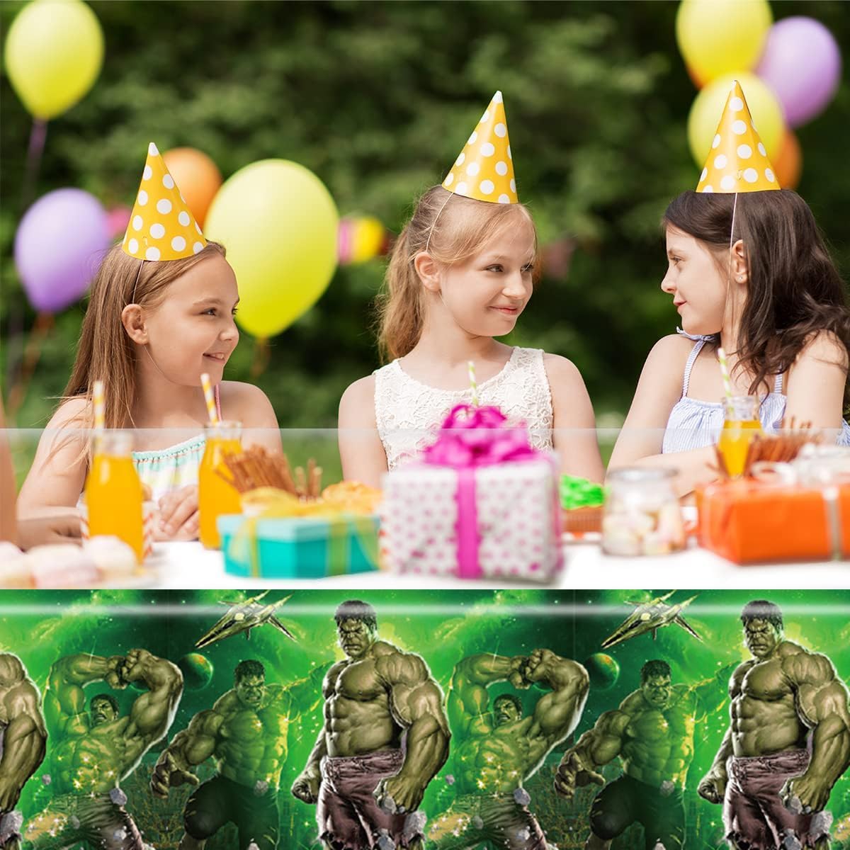 2 Pack Birthday Tablecloth for Boy Kids Party Decorations