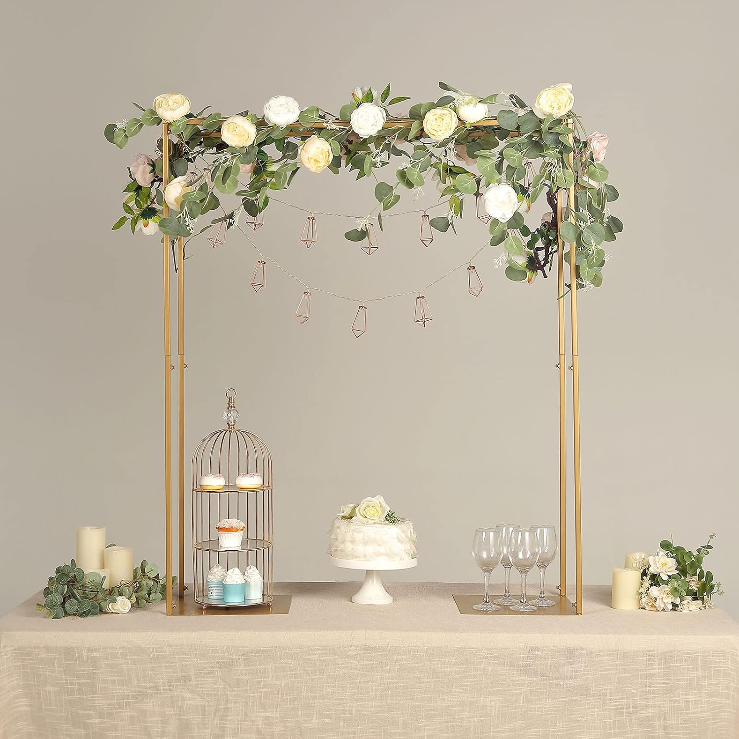 Balsa Circle Gold Adjustable Table Rod Stand