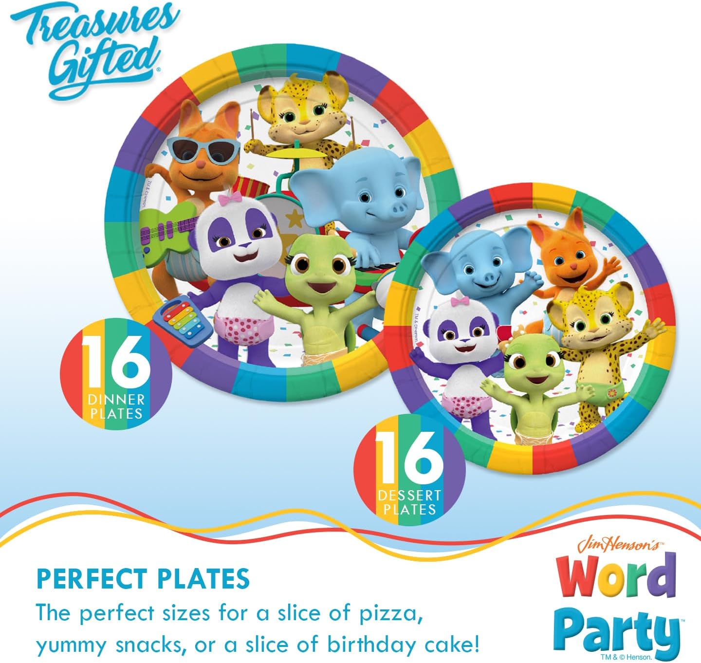 Treasures Gifted Jim Hensons Word Party Birthday Decorations Set