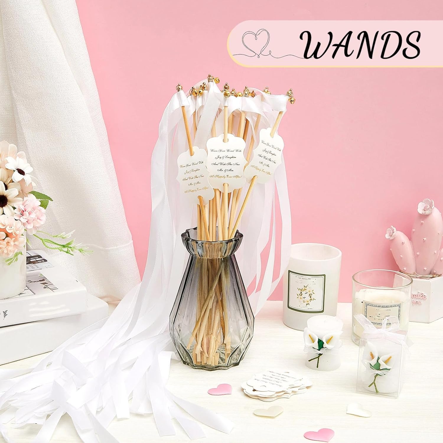 Janinka 100 Set Wedding Wand with Stick and Bell