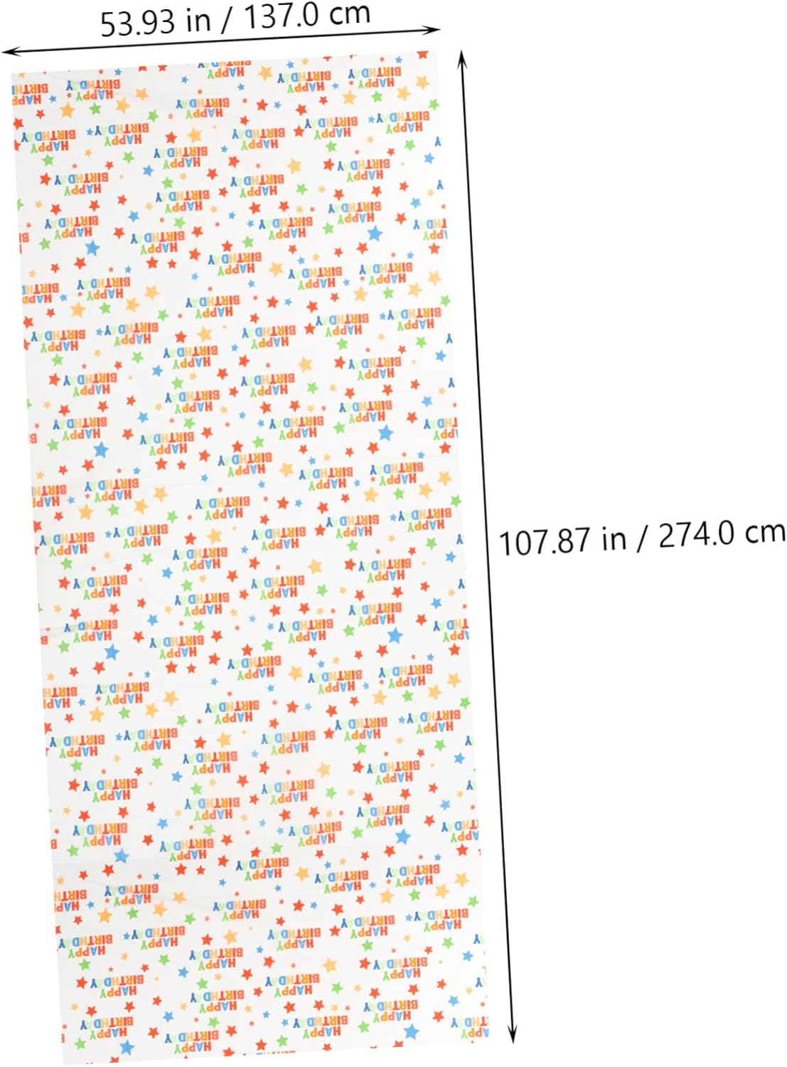Garneck Birthday Tablecloth Cartoon Design for Boys and Girls