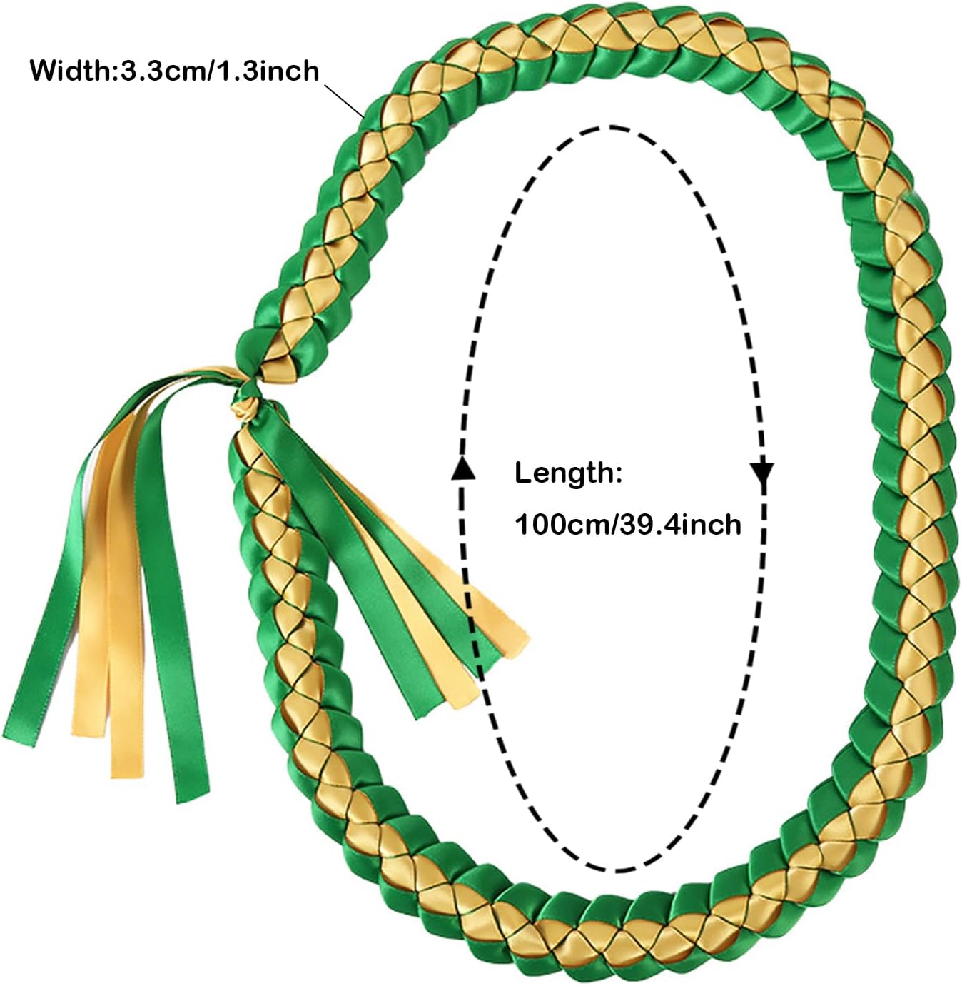 2025 Graduation Lei Necklace Braided Garland Decor