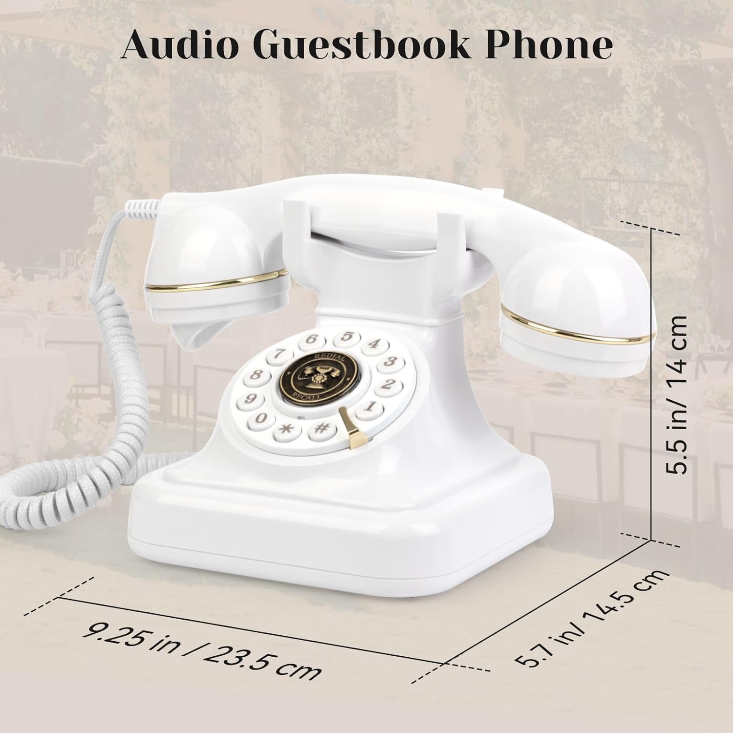 Sangyn Audio Guest Book Phone White