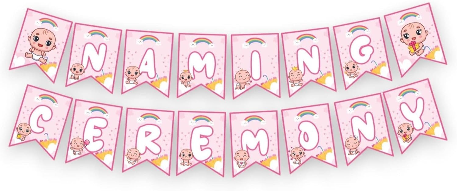 Lovenspire Baby Naming Ceremony Banner Decor