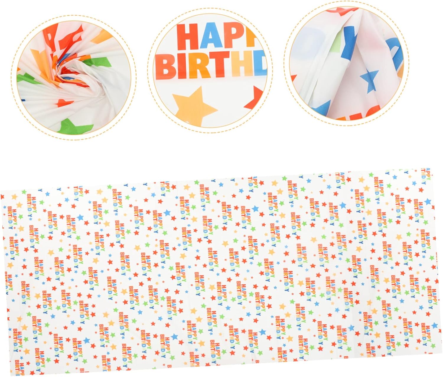 Garneck Birthday Tablecloth Cartoon Design for Boys and Girls