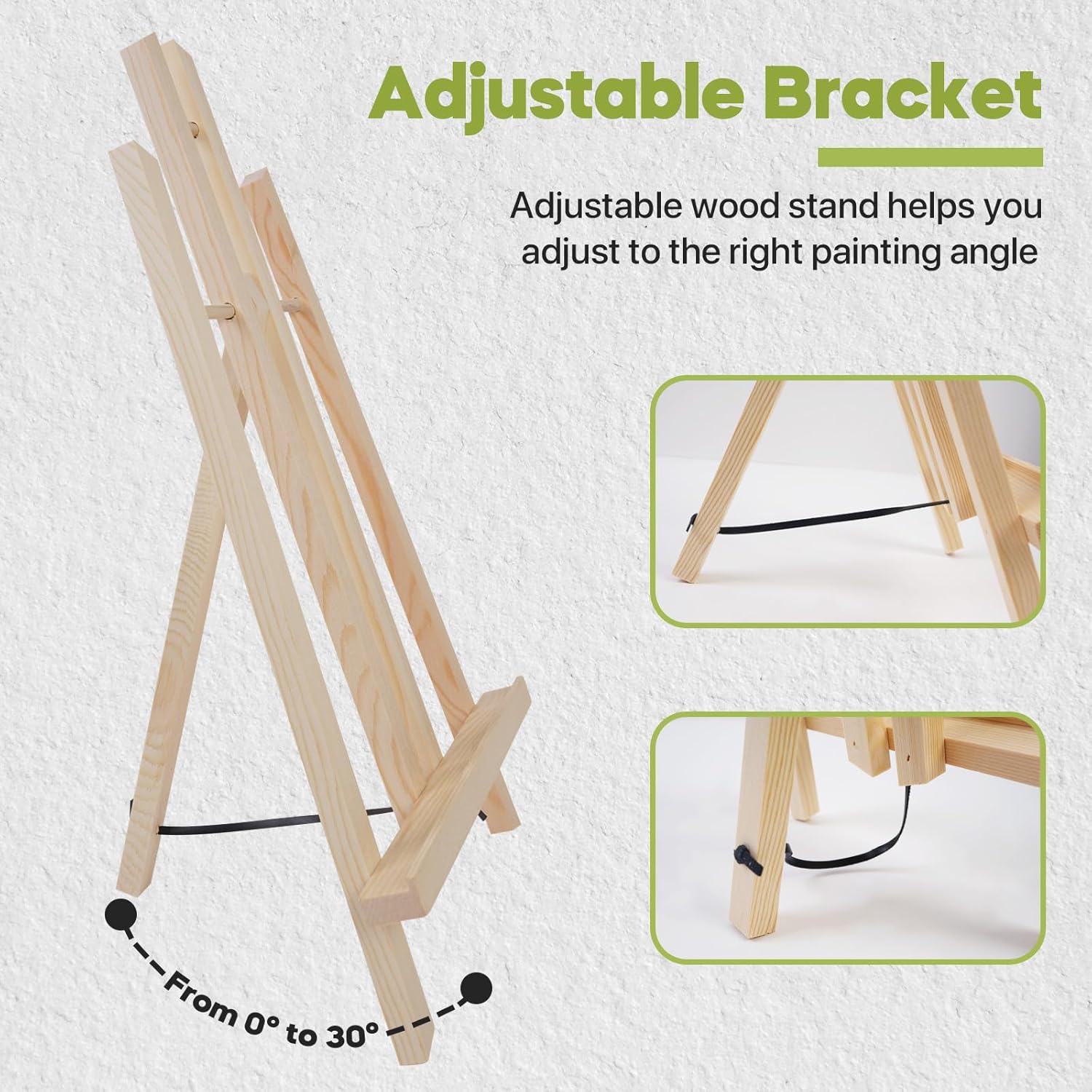 CONDA 3 Pack 16 Inch Tabletop Easel Set