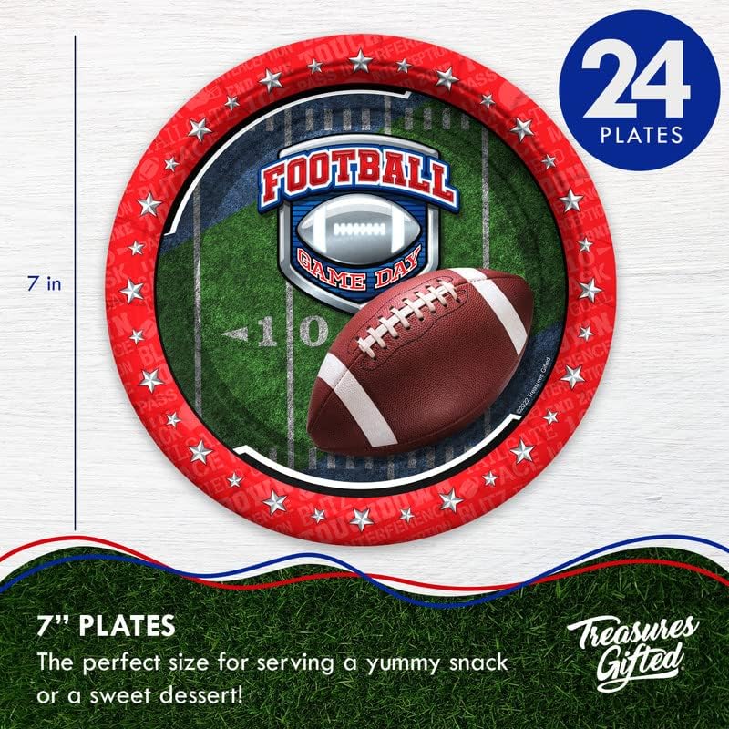 Treasures Gifted Football Party Decorations Set 24